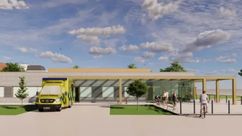 P+HS Architects Drawing of proposed centre