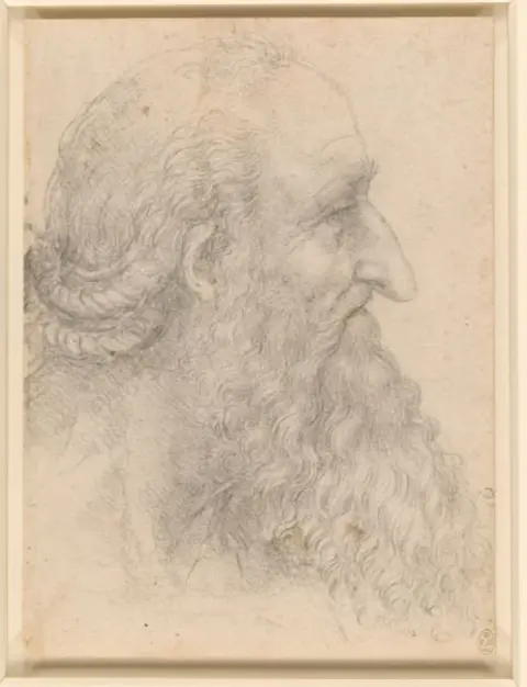 Royal Collection Trust Head of Old Bearded Man by da Vinci