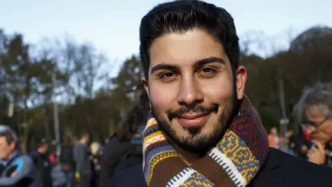 Getty Images Anti-racism activist Ali Can, 22 Oct 17