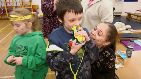 Children at a youth club