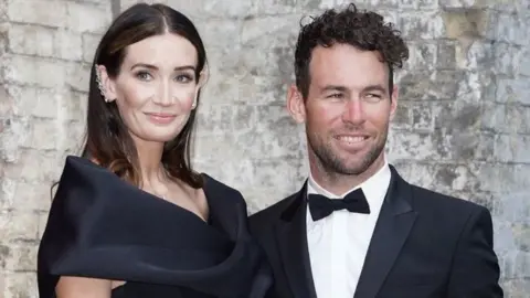 PA A photo of the couple Mark Cavendish and his wife Peta.