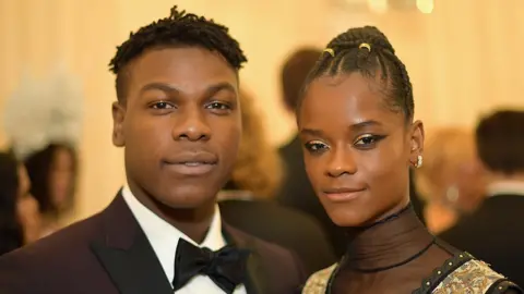 Getty Images John Boyega and Letitia Wright