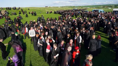 Getty Images People dressed as vampires