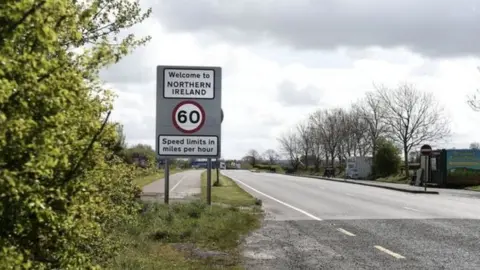 Getty Images Welcome to Northern Ireland sign