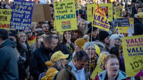 Getty Images teachers protest