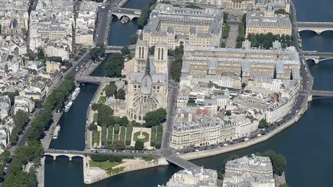 Getty Images Notre-Dame stands at the heart of Paris