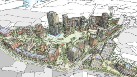 Portsmouth City Council An artist's impression of the proposed development