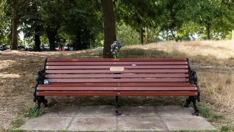 Jim Grover Tom's bench