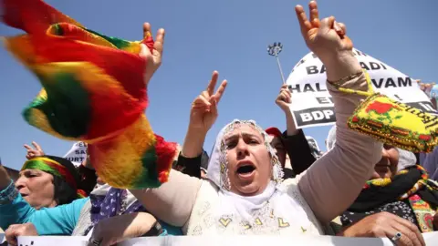 sadikgulec Turkish Kurdish protest in Istanbul (file photo)