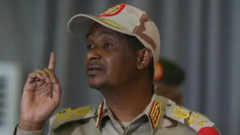 RSF commander Mohamed Hamdan Dagalo in military uniform