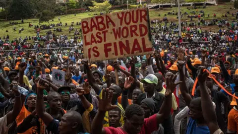 Getty Images Raila Odinga supporters