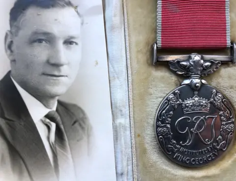 Farquhar family Joe Swarbrick and medal