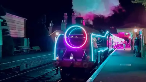 Steam train lights