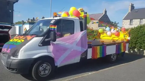 Shetland LGBTQ Float for Shetland Carnival