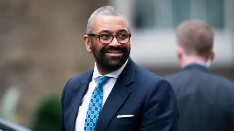 PA News Home Secretary James Cleverly