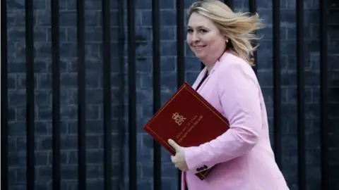 AFP/Getty Karen Bradley arrives for a cabinet meeting