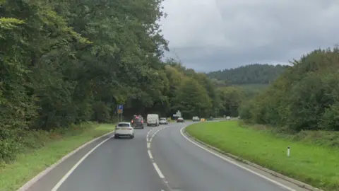 Google Maps The A38 between Bodmin and Dobwalls