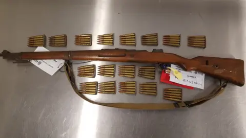 Northumbria Police Fully functioning .308 German Rifle with live rounds