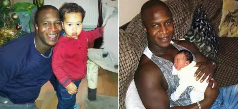 Bayoh family Sheku Bayoh with his two children