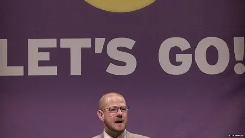 Getty Images Paul Oakden at UKIP's 2016 Spring conference