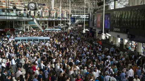 EPA Waterloo station crowds