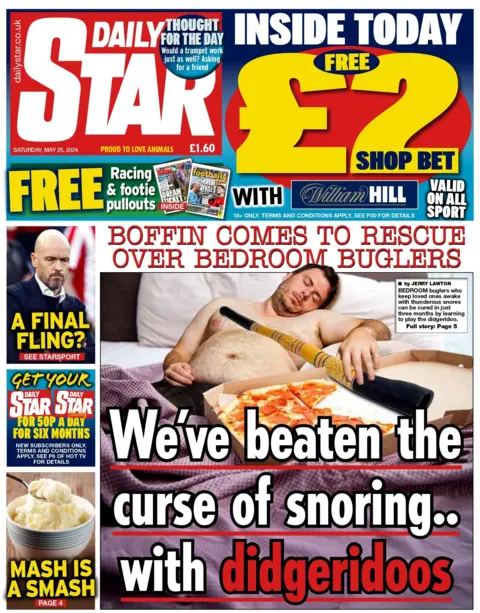 Daily Star: Snorers can curb habit by learning to play didgeridoo, top medic claims