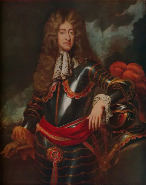 Getty Images Artist drawing of King James II.