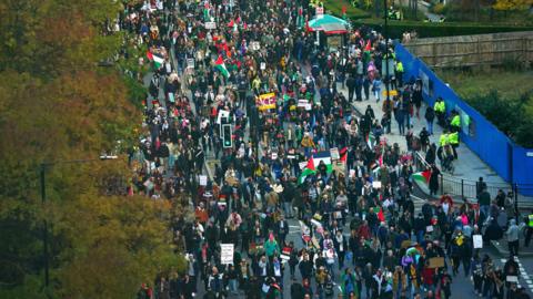 pro-Palestinian march
