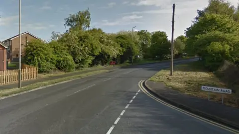 Google Barkbythorpe Road, near Mountain Road, in Leicester