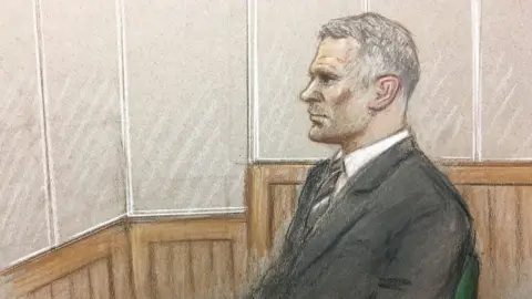 Julia Quenzler Sketch of Ryan Giggs in court