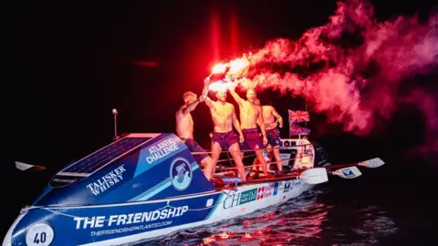 Atlantic Campaigns/Penny Bird The Friends brothers on their boat The Friendship