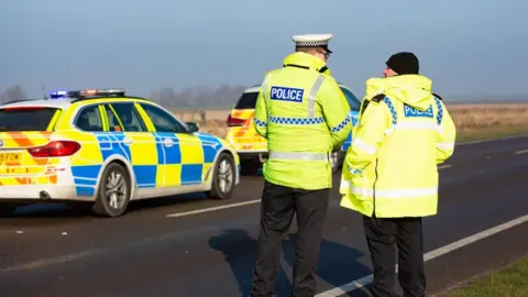 BBC A16 crash scene