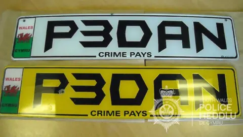 South Wales Police personalised number plates