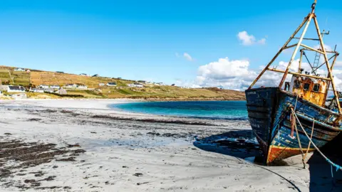Getty An abandoned boat or fishing trawler on Arranmore island, Republic of Ireland