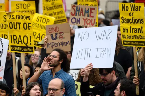 AFP Protests were held in Washington about the drone strike