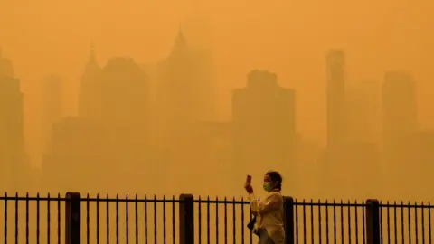 Getty Images Smoke from forest fire