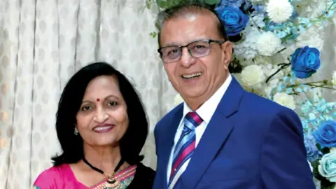 Miten Patel Shobhana Patel (left) and Ashok Patel