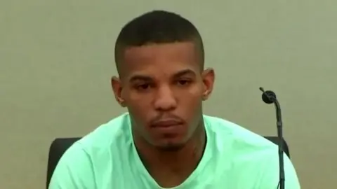 Reuters Joshua Brown at the trial of Amber Guyger