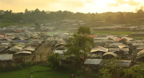 BBC Resources are stretched at the refugee camps in Bangladesh, where thousands have arrived on foot or by boat