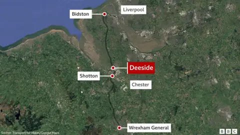 Map showing the plans for north Wales 