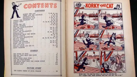 Keys Fine Art Auctioneers Korky the Cat detail