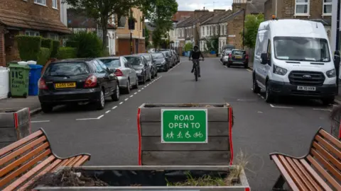 Getty Images Low Traffic Neighbourhood planters in Peckham