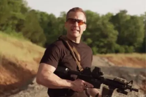 Eric Greitens for Governor Greitens holding a gun