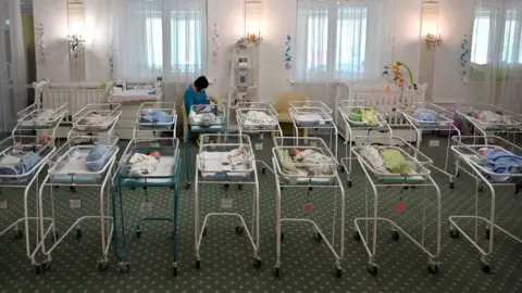 AFP Rows of cots in the Venice hotel, owned by Biotexcom