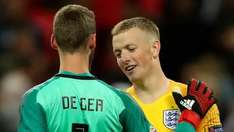David de Gea and Jordan Pickford