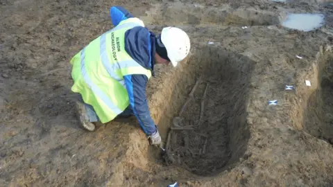 Albion Archaeology Grave of crucified man