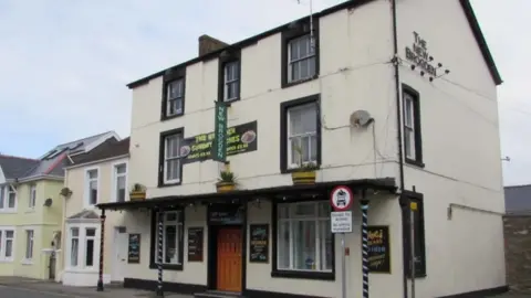 The pub near to where the attack took place in Porthcawl