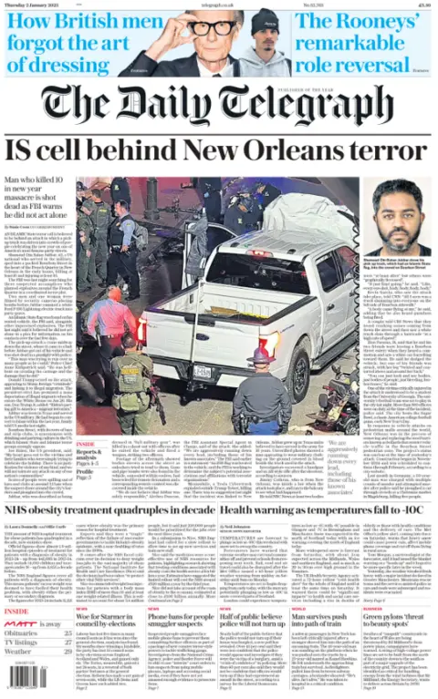 Telegraph front page