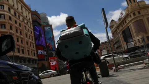 Reuters Deliveroo driver