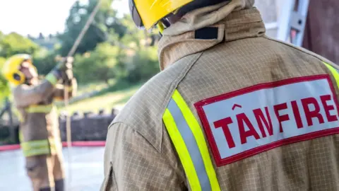 North Wales Fire and Rescue Service Welsh firefighters